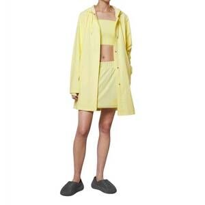 NEW RAINS a-line waterproof jacket in straw